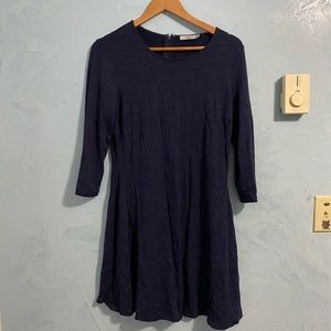 Dalia Navy Blue Casual Dress 3/4 Sleeve‎